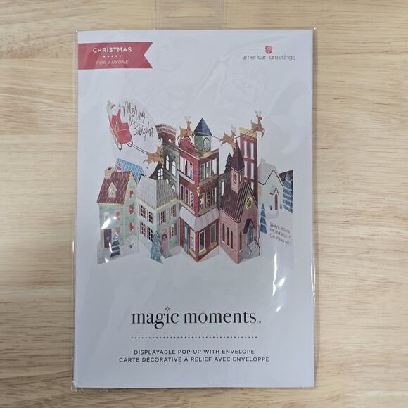 american greetings Magic Moments Santa's Sleigh Display Pop-Up Christmas Card - Picture 2 of 4